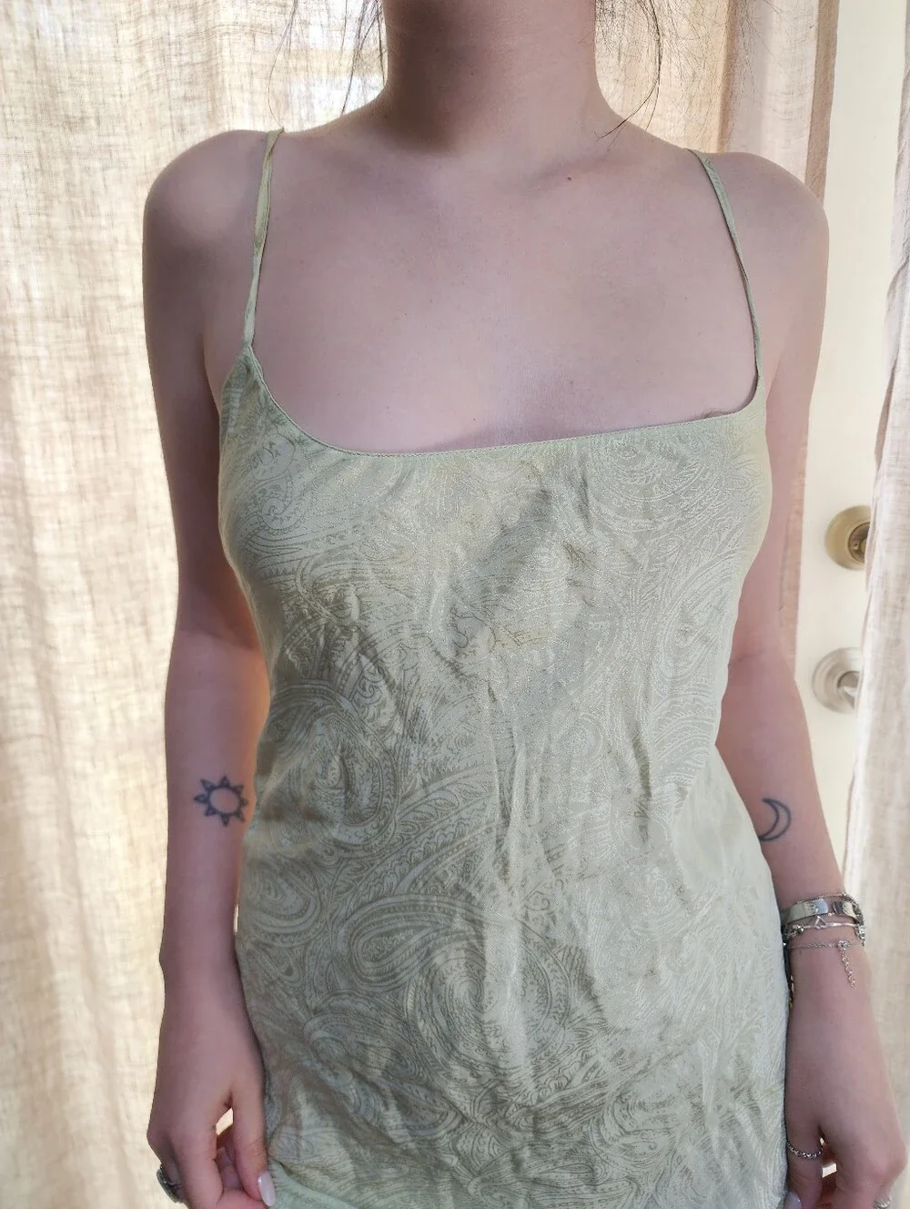 Vintage 100% Silk Maxi Slip Dress - Picture 2 of 5